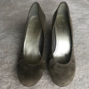 Jessica Simpson Suede Wedge Heels